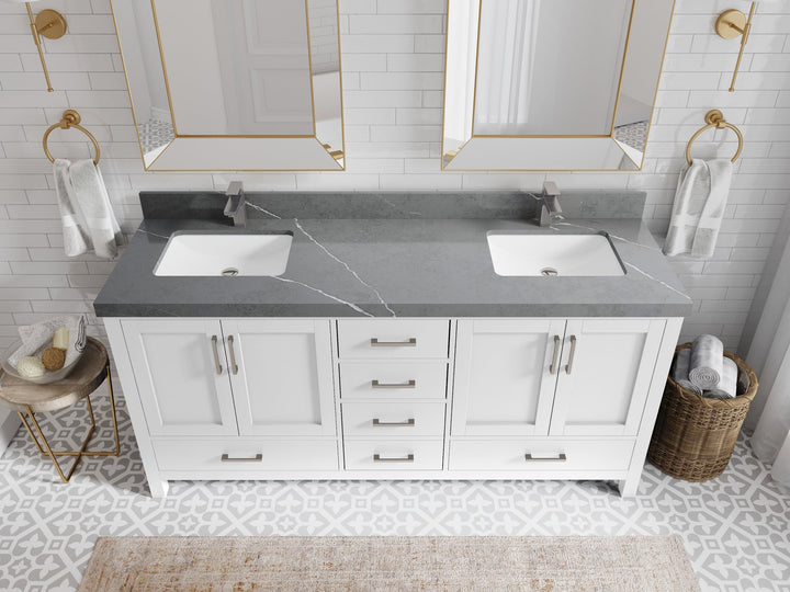Malibu 72 in. W x 22 in. D Double Sink Bathroom Vanity - photo 34