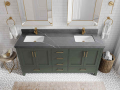 Malibu 72 in. W x 22 in. D Double Sink Bathroom Vanity - photo 33