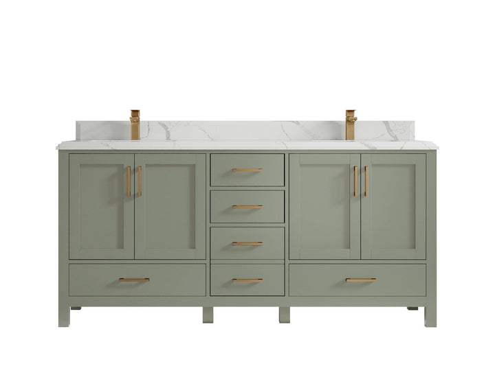 Malibu 72 in. W x 22 in. D Double Sink Bathroom Vanity - photo 25