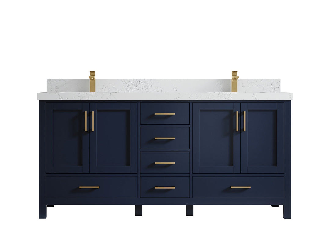 Malibu 72 in. W x 22 in. D Double Sink Bathroom Vanity - Willow Bath and Vanity