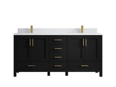 Malibu 72 in. W x 22 in. D Double Sink Bathroom Vanity - photo 28