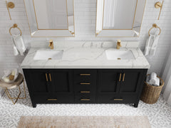 Malibu 72 in. W x 22 in. D Double Sink Bathroom Vanity - photo 42