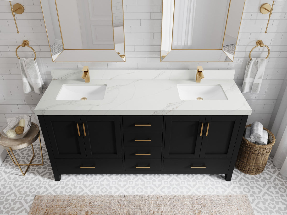 Malibu 72 in. W x 22 in. D Double Sink Bathroom Vanity - Willow Bath and Vanity