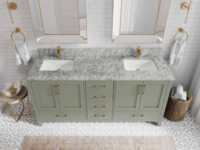 Malibu 72 in. W x 22 in. D Double Sink Bathroom Vanity - Willow Bath and Vanity