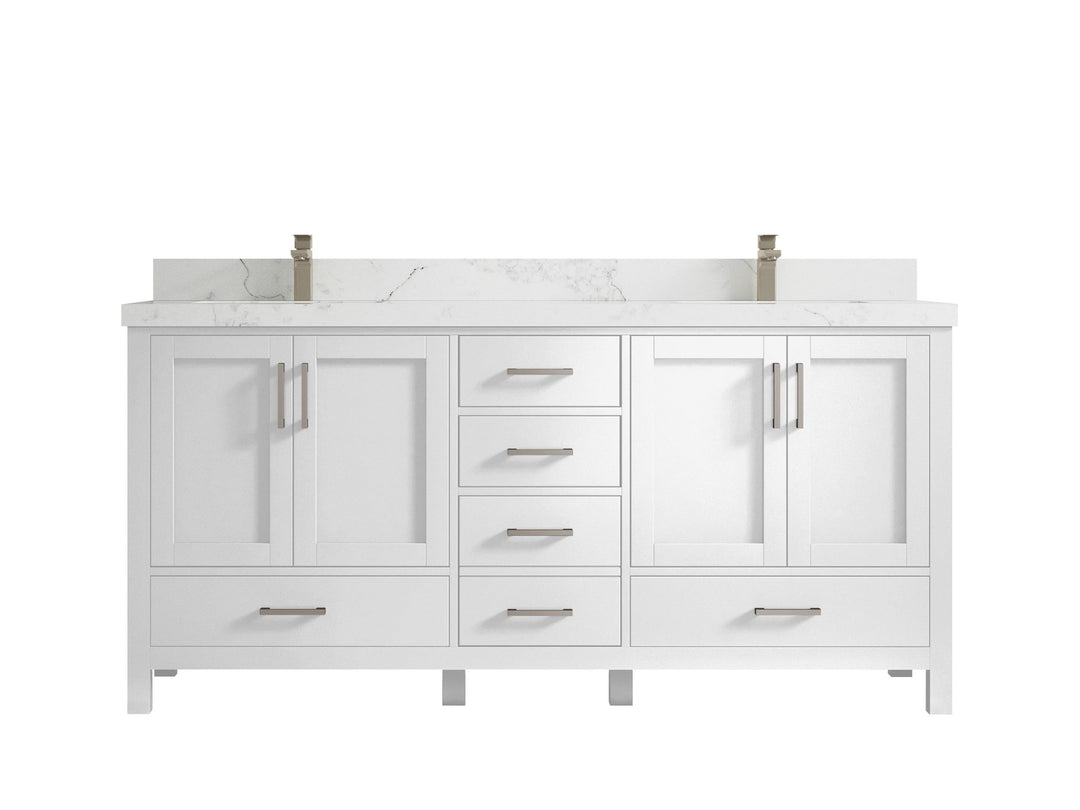 Malibu 72 in. W x 22 in. D Double Sink Bathroom Vanity - Willow Bath and Vanity