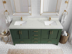 Malibu 72 in. W x 22 in. D Double Sink Bathroom Vanity - photo 18