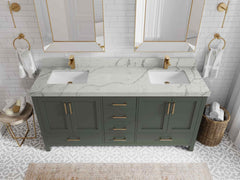 Malibu 72 in. W x 22 in. D Double Sink Bathroom Vanity - photo 41