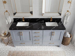 Malibu 72 in. W x 22 in. D Double Sink Bathroom Vanity - photo 7