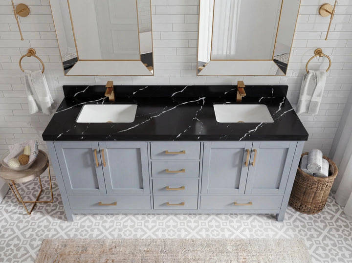 Malibu 72 in. W x 22 in. D Double Sink Bathroom Vanity - photo 7