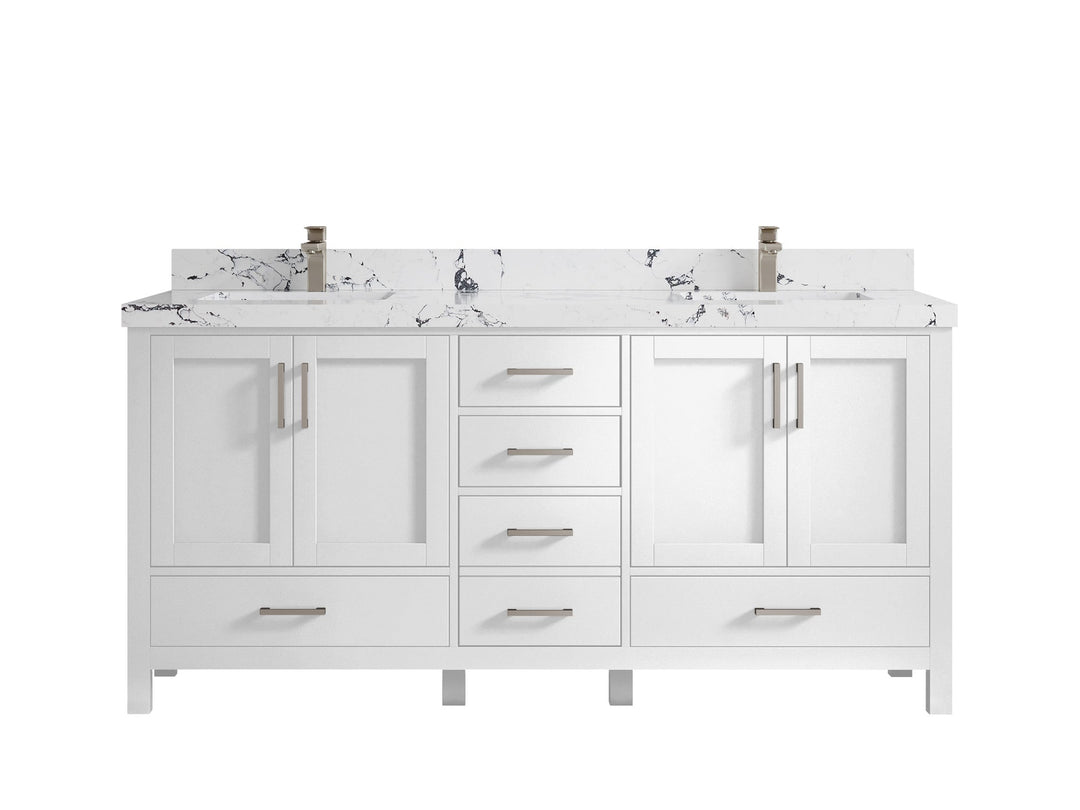 Malibu 72 in. W x 22 in. D Double Sink Bathroom Vanity - Willow Bath and Vanity