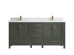 Malibu 72 in. W x 22 in. D Double Sink Bathroom Vanity - photo 18