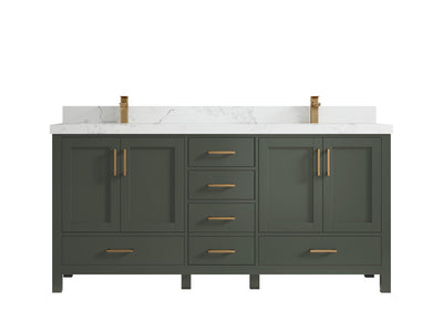 Malibu 72 in. W x 22 in. D Double Sink Bathroom Vanity - Willow Bath and Vanity