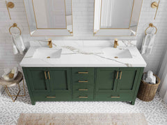 Malibu 72 in. W x 22 in. D Double Sink Bathroom Vanity - photo 14