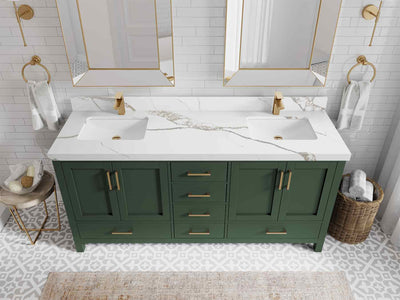 Malibu 72 in. W x 22 in. D Double Sink Bathroom Vanity - Willow Bath and Vanity