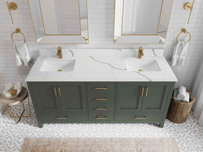 Malibu 72 in. W x 22 in. D Double Sink Bathroom Vanity - Willow Bath and Vanity