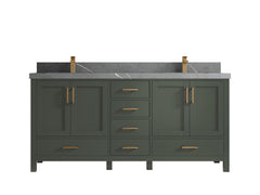 Malibu 72 in. W x 22 in. D Double Sink Bathroom Vanity - photo 34