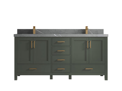 Malibu 72 in. W x 22 in. D Double Sink Bathroom Vanity - Willow Bath and Vanity