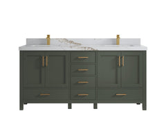 Malibu 72 in. W x 22 in. D Double Sink Bathroom Vanity - photo 14