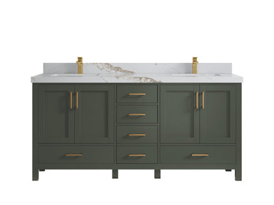 Malibu 72 in. W x 22 in. D Double Sink Bathroom Vanity - Willow Bath and Vanity