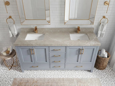Malibu 72 in. W x 22 in. D Double Sink Bathroom Vanity - Willow Bath and Vanity