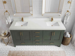 Malibu 72 in. W x 22 in. D Double Sink Bathroom Vanity - photo 43