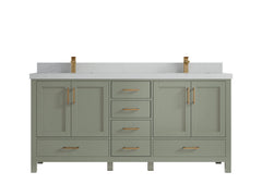 Malibu 72 in. W x 22 in. D Double Sink Bathroom Vanity - photo 9