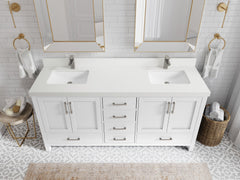 Malibu 72 in. W x 22 in. D Double Sink Bathroom Vanity - photo 44