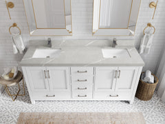 Malibu 72 in. W x 22 in. D Double Sink Bathroom Vanity - photo 32