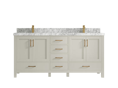 Malibu 72 in. W x 22 in. D Double Sink Bathroom Vanity - Willow Bath and Vanity