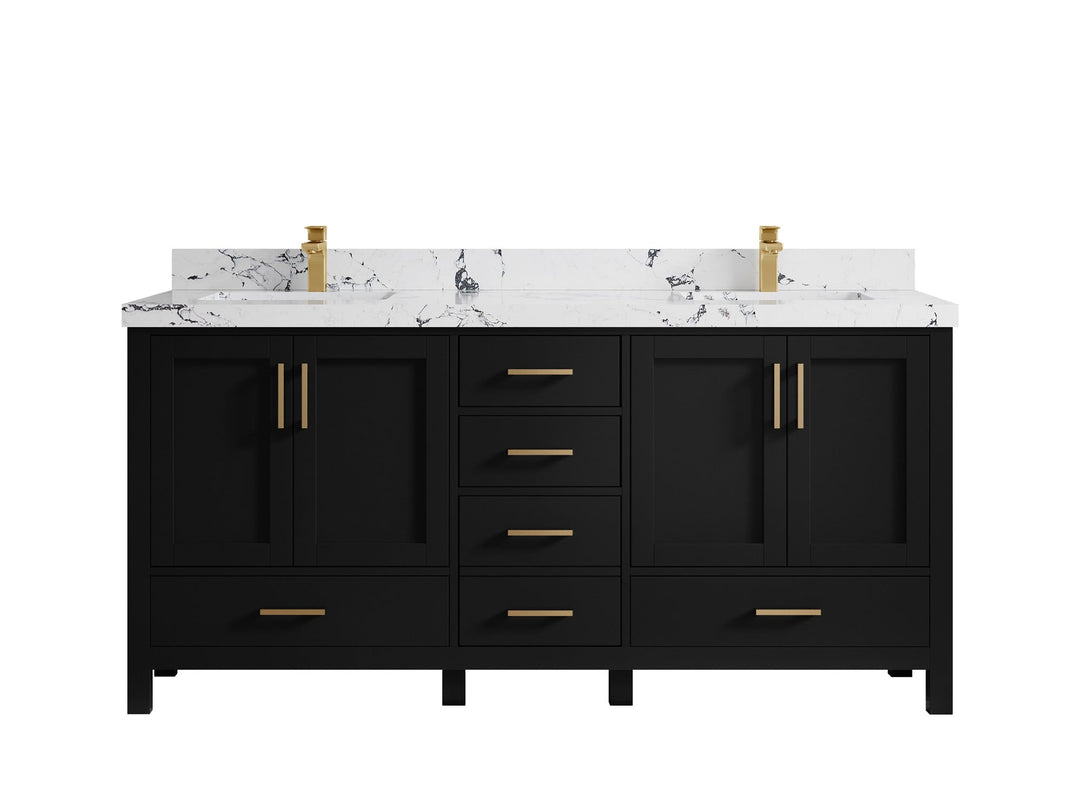 Malibu 72 in. W x 22 in. D Double Sink Bathroom Vanity - Willow Bath and Vanity