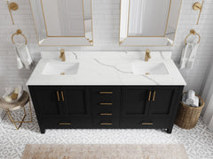 Malibu 72 in. W x 22 in. D Double Sink Bathroom Vanity - photo 25