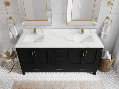Malibu 72 in. W x 22 in. D Double Sink Bathroom Vanity - Willow Bath and Vanity
