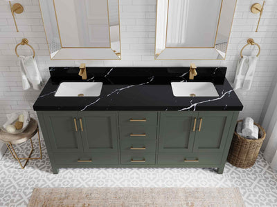Malibu 72 in. W x 22 in. D Double Sink Bathroom Vanity - Willow Bath and Vanity