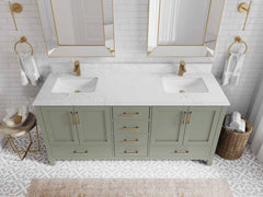 Malibu 72 in. W x 22 in. D Double Sink Bathroom Vanity - photo 26