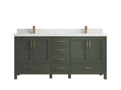 Malibu 72 in. W x 22 in. D Double Sink Bathroom Vanity - photo 16