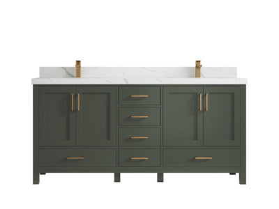 Malibu 72 in. W x 22 in. D Double Sink Bathroom Vanity - Willow Bath and Vanity
