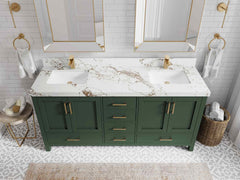 Malibu 72 in. W x 22 in. D Double Sink Bathroom Vanity - photo 38