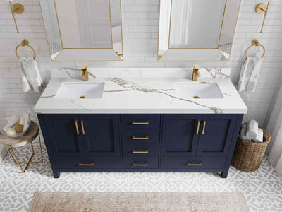 Malibu 72 in. W x 22 in. D Double Sink Bathroom Vanity - Willow Bath and Vanity