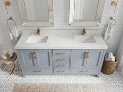Malibu 72 in. W x 22 in. D Double Sink Bathroom Vanity - photo 8