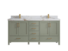 Malibu 72 in. W x 22 in. D Double Sink Bathroom Vanity - photo 39