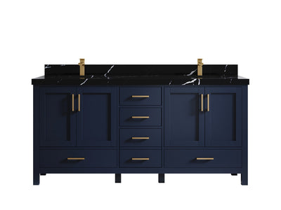 Malibu 72 in. W x 22 in. D Double Sink Bathroom Vanity - Willow Bath and Vanity