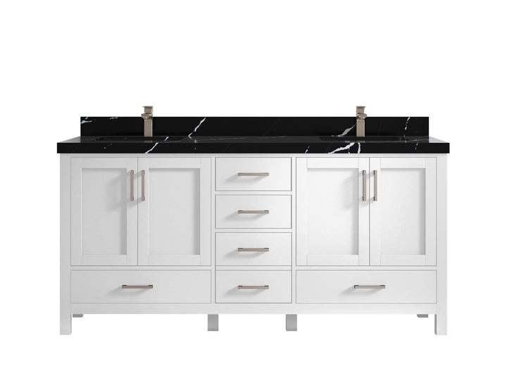 Malibu 72 in. W x 22 in. D Double Sink Bathroom Vanity - photo 9