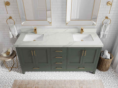 Malibu 72 in. W x 22 in. D Double Sink Bathroom Vanity - photo 21