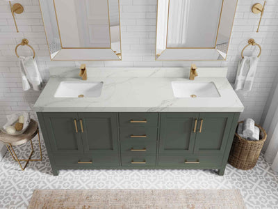 Malibu 72 in. W x 22 in. D Double Sink Bathroom Vanity - Willow Bath and Vanity