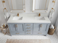 Malibu 72 in. W x 22 in. D Double Sink Bathroom Vanity - photo 27