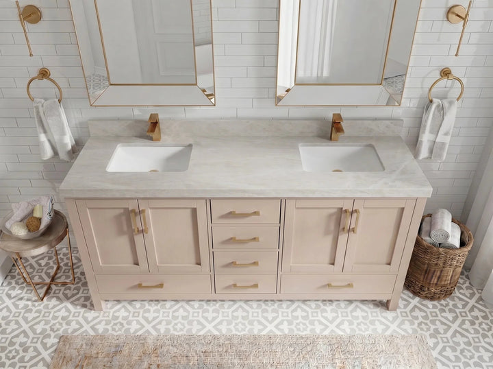 Malibu 72 in. W x 22 in. D Double Sink Bathroom Vanity - photo 25