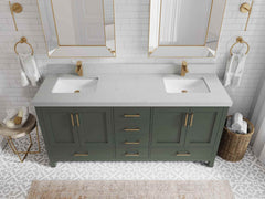 Malibu 72 in. W x 22 in. D Double Sink Bathroom Vanity - photo 9