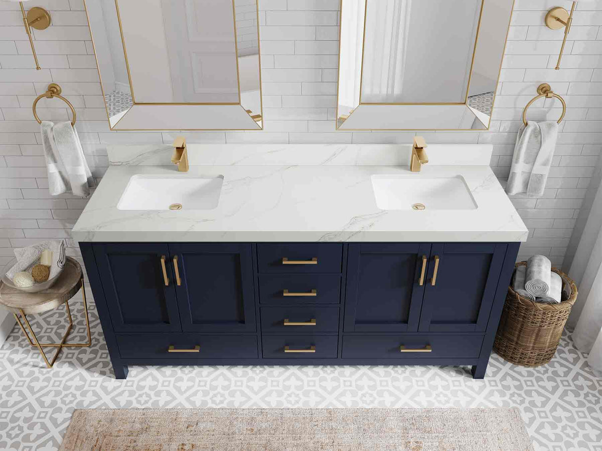 Malibu 72 in. W x 22 in. D Double Sink Bathroom Vanity - Willow Bath and Vanity