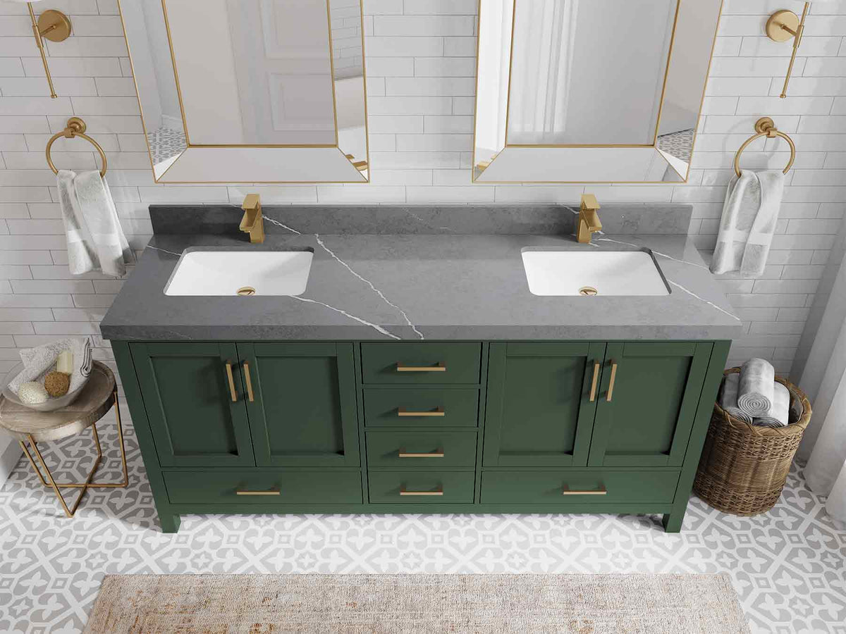 Malibu 72 in. W x 22 in. D Double Sink Bathroom Vanity - Willow Bath and Vanity