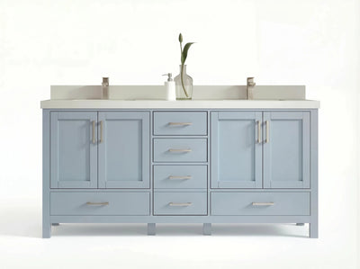 Malibu 72 in. W x 22 in. D Double Sink Bathroom Vanity - Willow Bath and Vanity